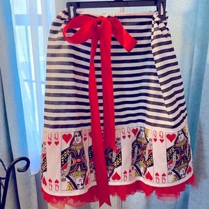 Custom Queen of Hearts Skirt One size fits all